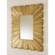 Global Views 9.92167 - Linen Fold Mirror-Brass