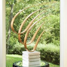 Global Views 9.92746 - Swoosh Sculpture-Gold