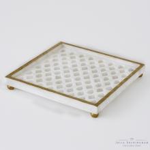 Global Views JB9.90031 - Marble Gem Lattice Tray