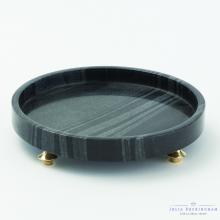 Global Views JB9.90078 - Quintessential Tray-Circle-Black