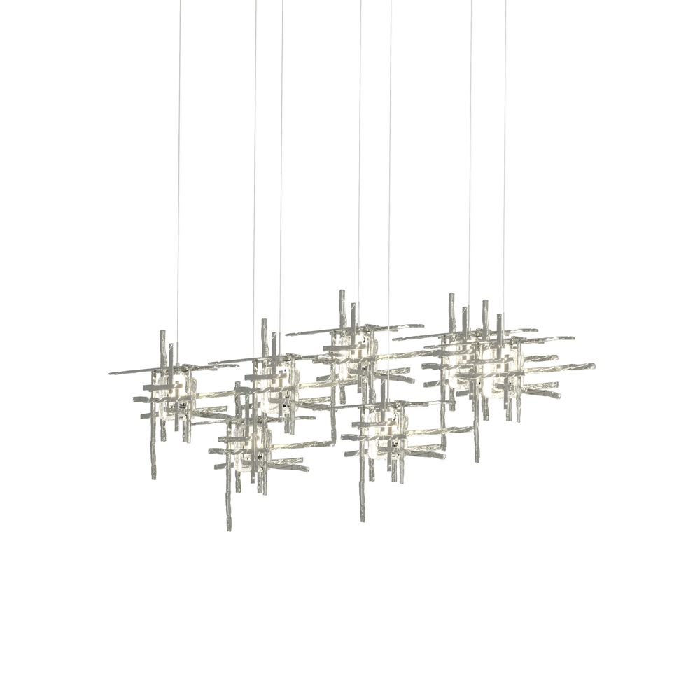 Tura 7-Light Seeded Glass Pendant