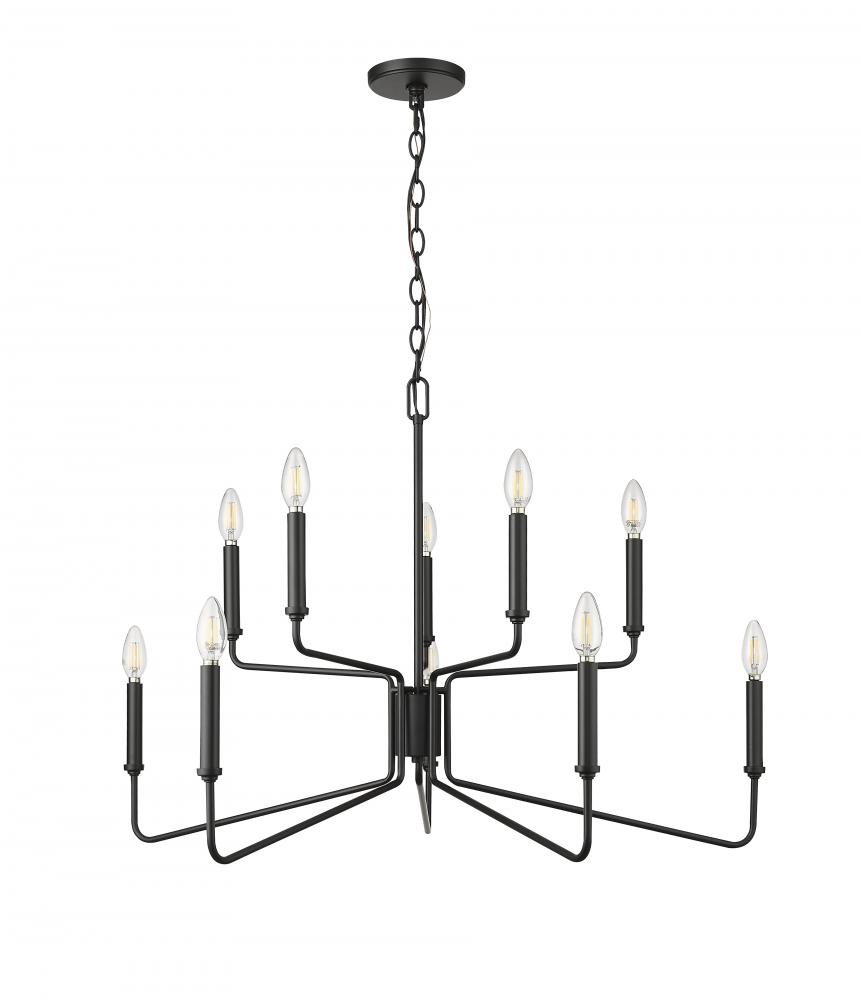 Raven 1 - Light Chandelier Ceiling Light Matte Black