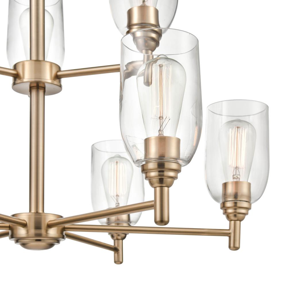 Arlett 9-Light Chandelier Ceiling Light Modern Gold