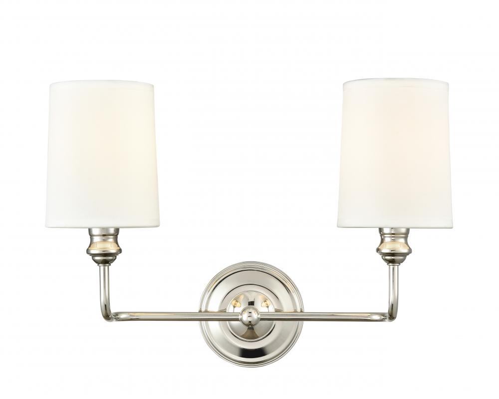 Leena 2-Light Vanity Polished Nickel