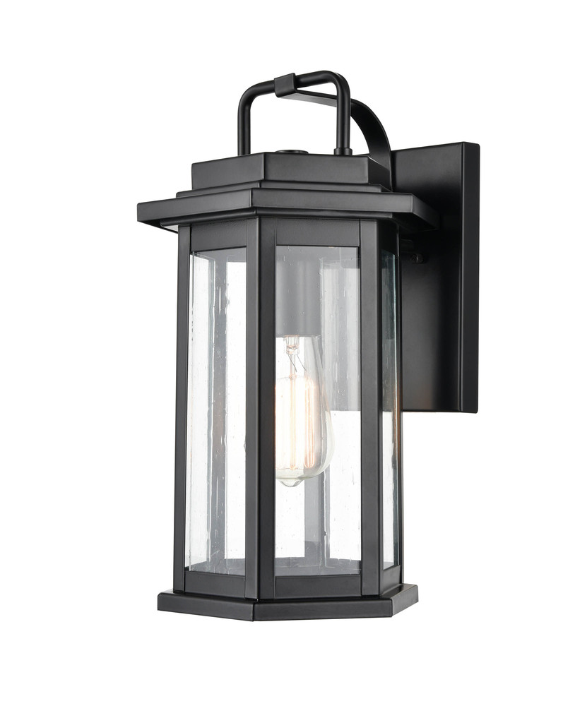 Ellis 1-Light Outdoor Wall Sconce Powder Coated Black