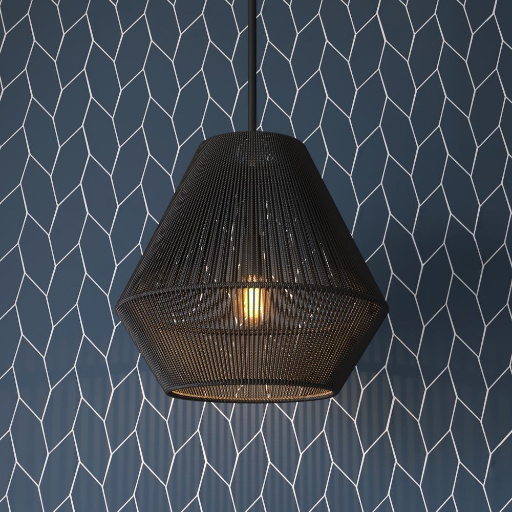 Elise 1-Light Pendant light Matte Black