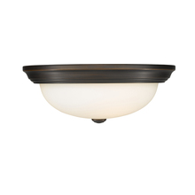 Millennium 4905-RBZ - 3-Light Flushmount Ceiling Light Rubbed Bronze