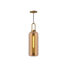  PD401606AGCP - Soji 6-in Aged Gold/Copper Glass 1 Light Pendant