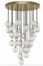 Alora Lighting MP321230NB - Marni 30 Head Natural Brass LED Multi Pendant