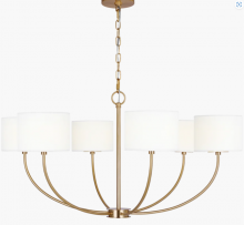  KSC1046BBS - SAWYER 6 LIGHT CHANDELIER