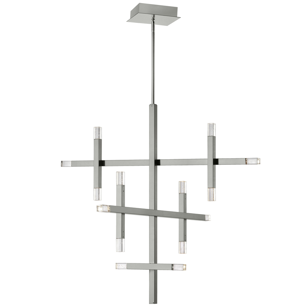 42W Polished Chrome Chandelier w/ Acrylic Diffuser