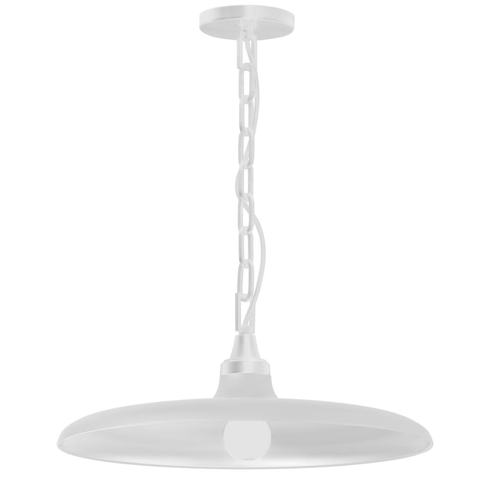 1 Light Incandescent Pendant Matte White