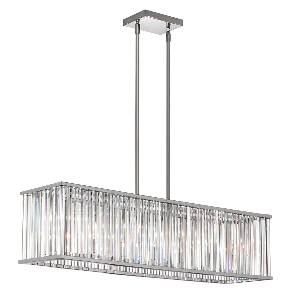 horizontal crystal chandelier