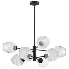 Dainolite ABI-268P-MB-CLR - 8LT Chandelier, MB w/ Clear Glass