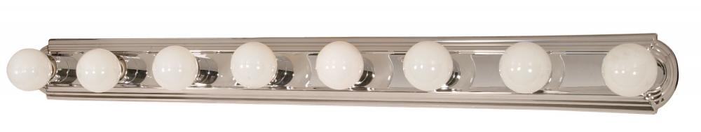 8 Light - 48" Vanity Strip - Polished Chrome Finish