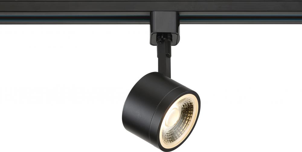 LED 12W Track Head - Round - Matte Black Finish - 36 Degree Beam