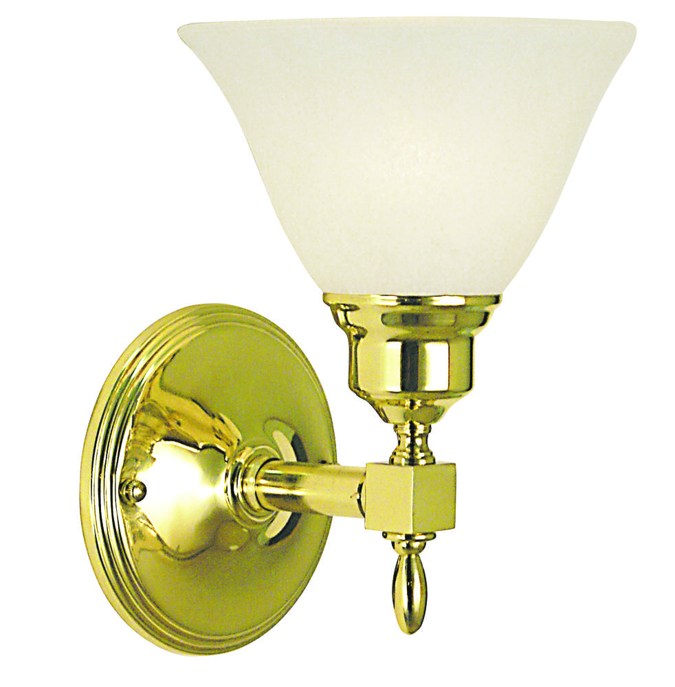 1-Light Polished Nickel Taylor Sconce