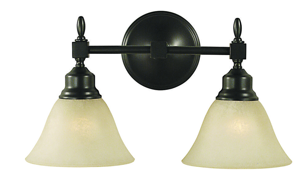 2-Light Mahogany Bronze Taylor Sconce