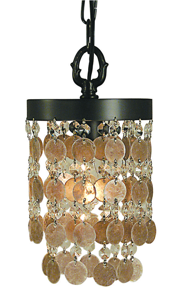 1-Light Brushed Nickel Naomi Pendant