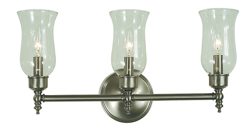 3-Light Brushed Nickel Sheraton Sconce