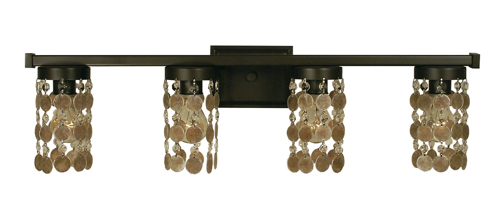 4-Light Mahogany Bronze Naomi Sconce