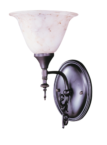 1-Light Satin Pewter Black Forest Sconce