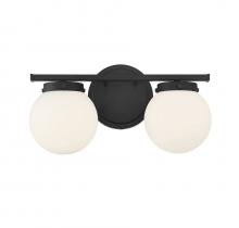 Savoy House Meridian M80047MBK - 2-Light Bathroom Vanity Light in Matte Black