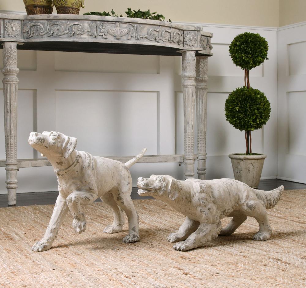 Uttermost Hudson And Penny Dog Sculptures, S/2