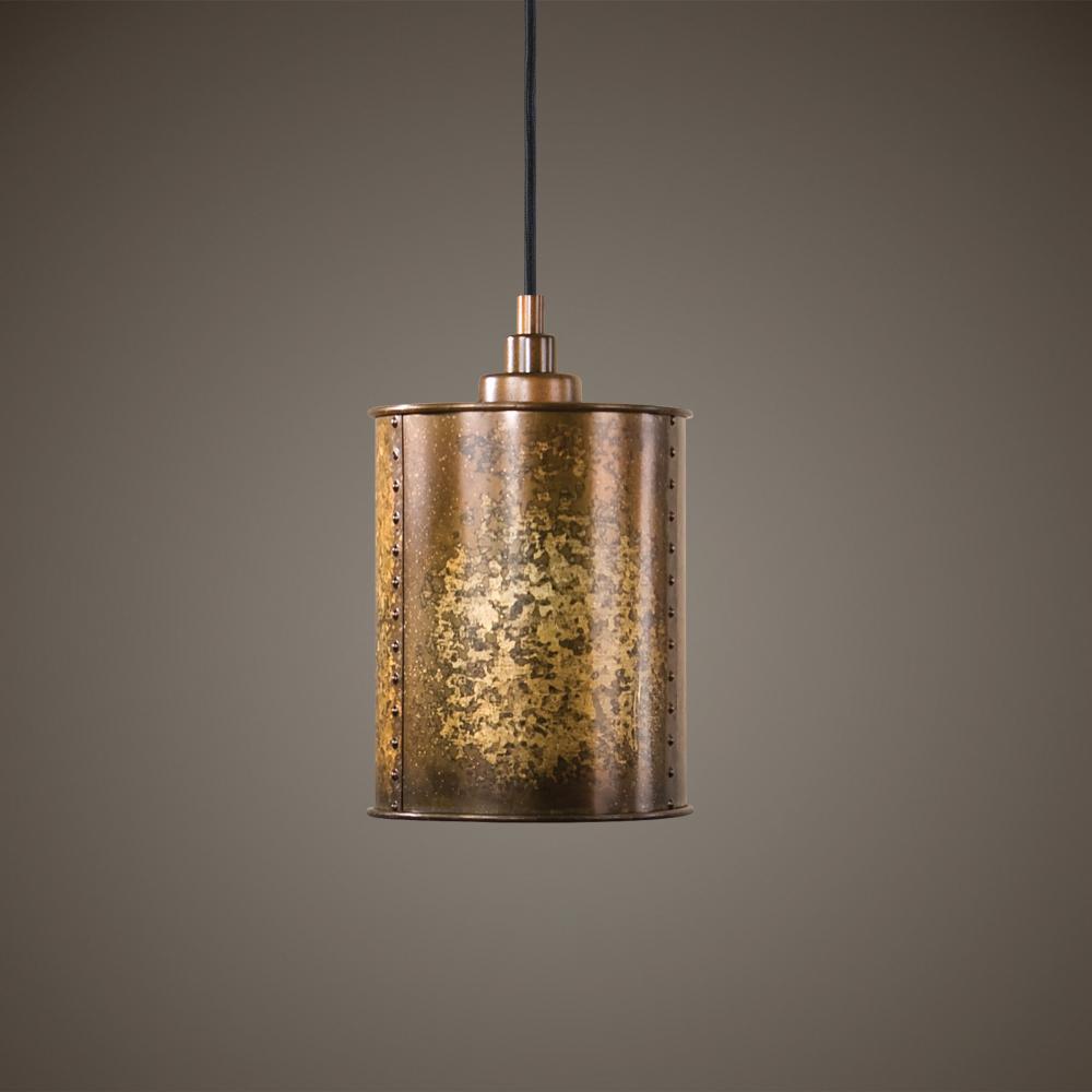 Uttermost Wolcott 1 Light Golden Mini Pendant