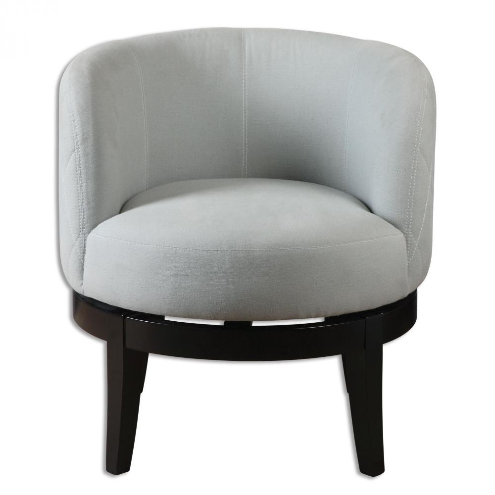 Uttermost Aurick Gray Swivel Chair