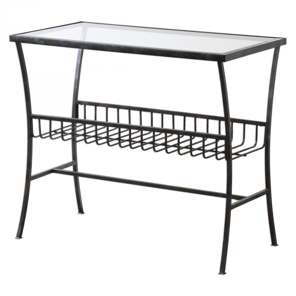 Uttermost Tito Aged Iron Magazine Table