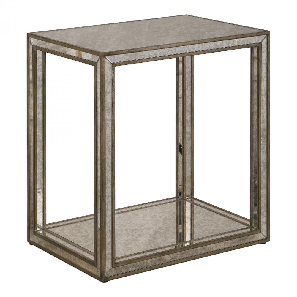 Julie Mirrored End Table