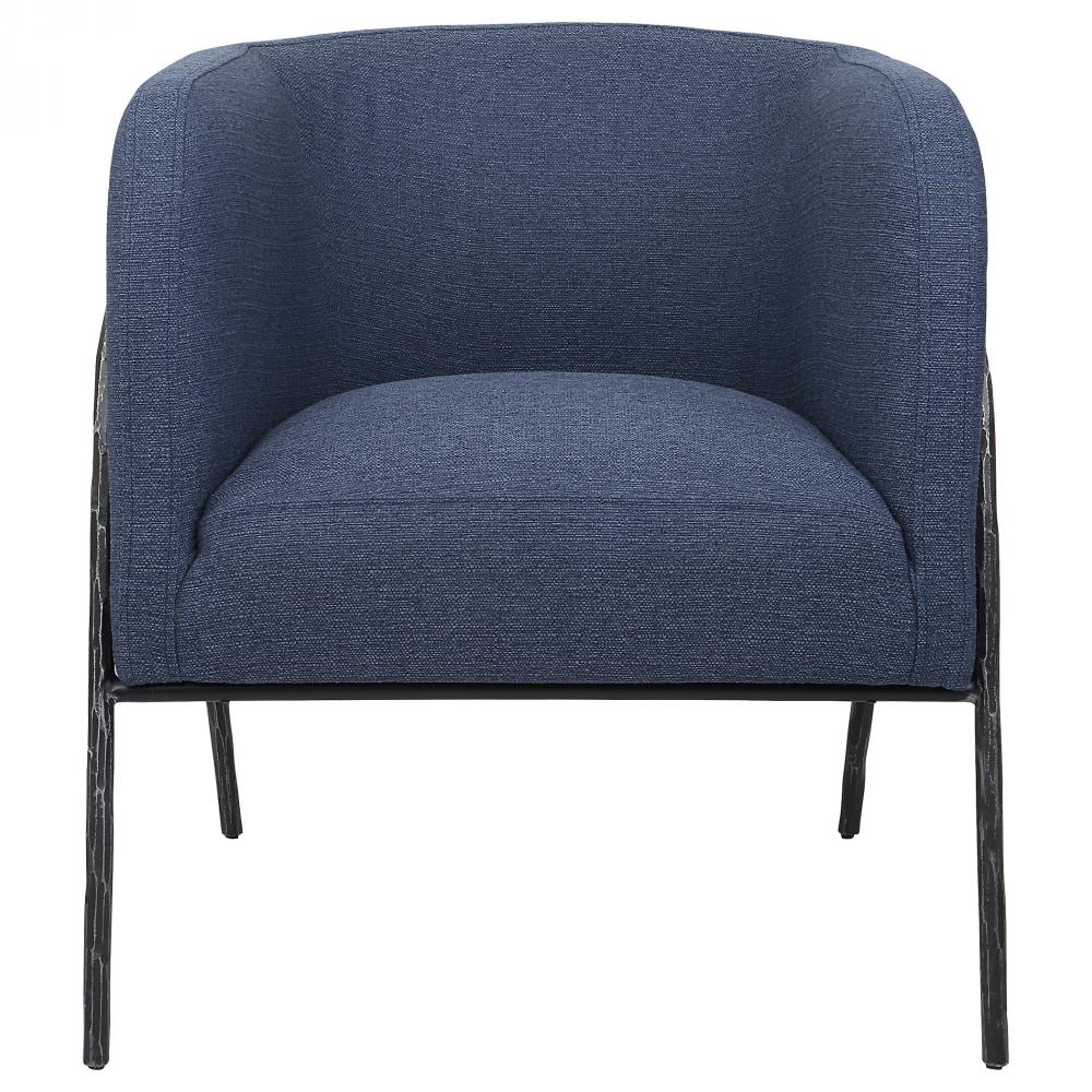 Uttermost Jacobsen Denim Barrel Chair