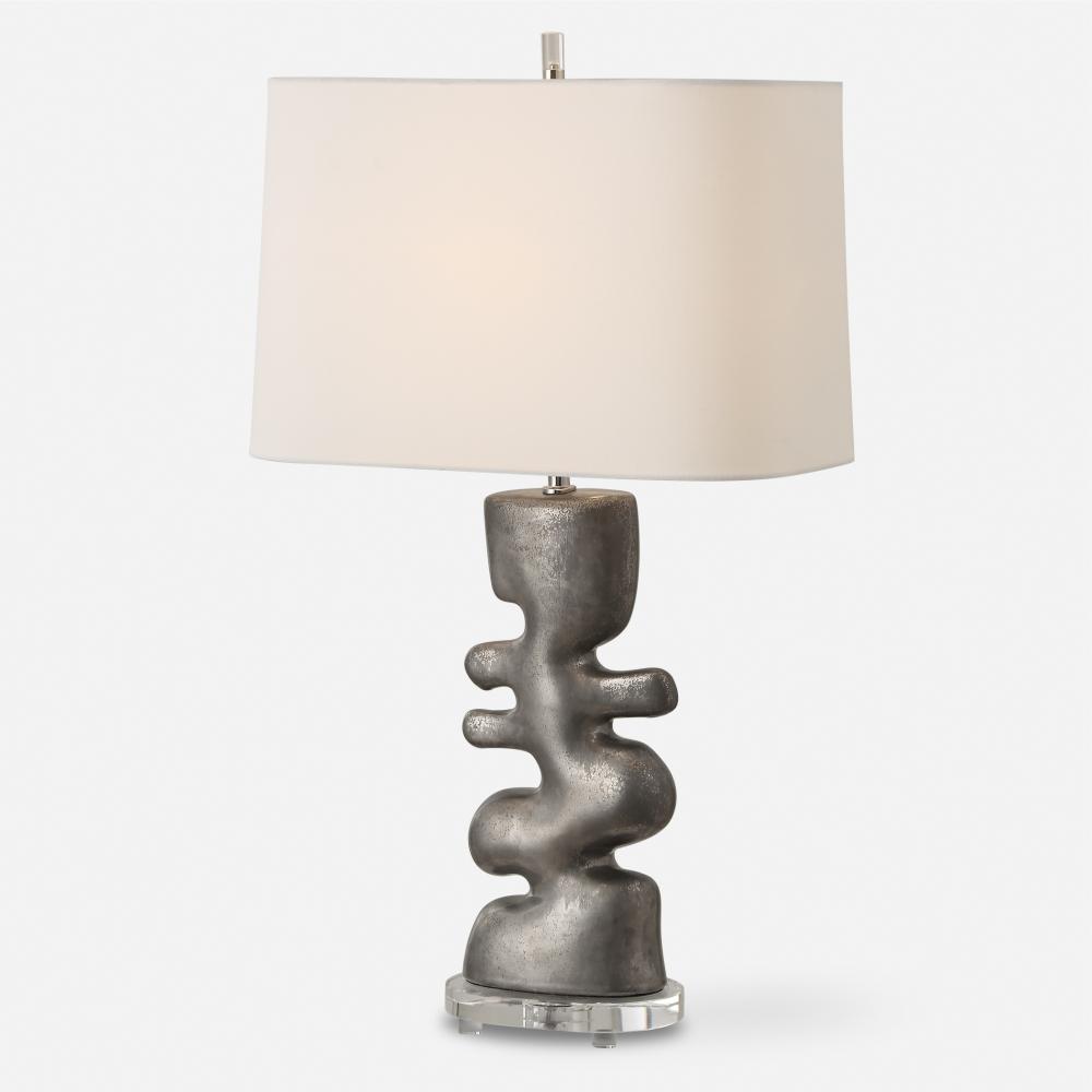 Uttermost Free Flowing Nickel Table Lamp