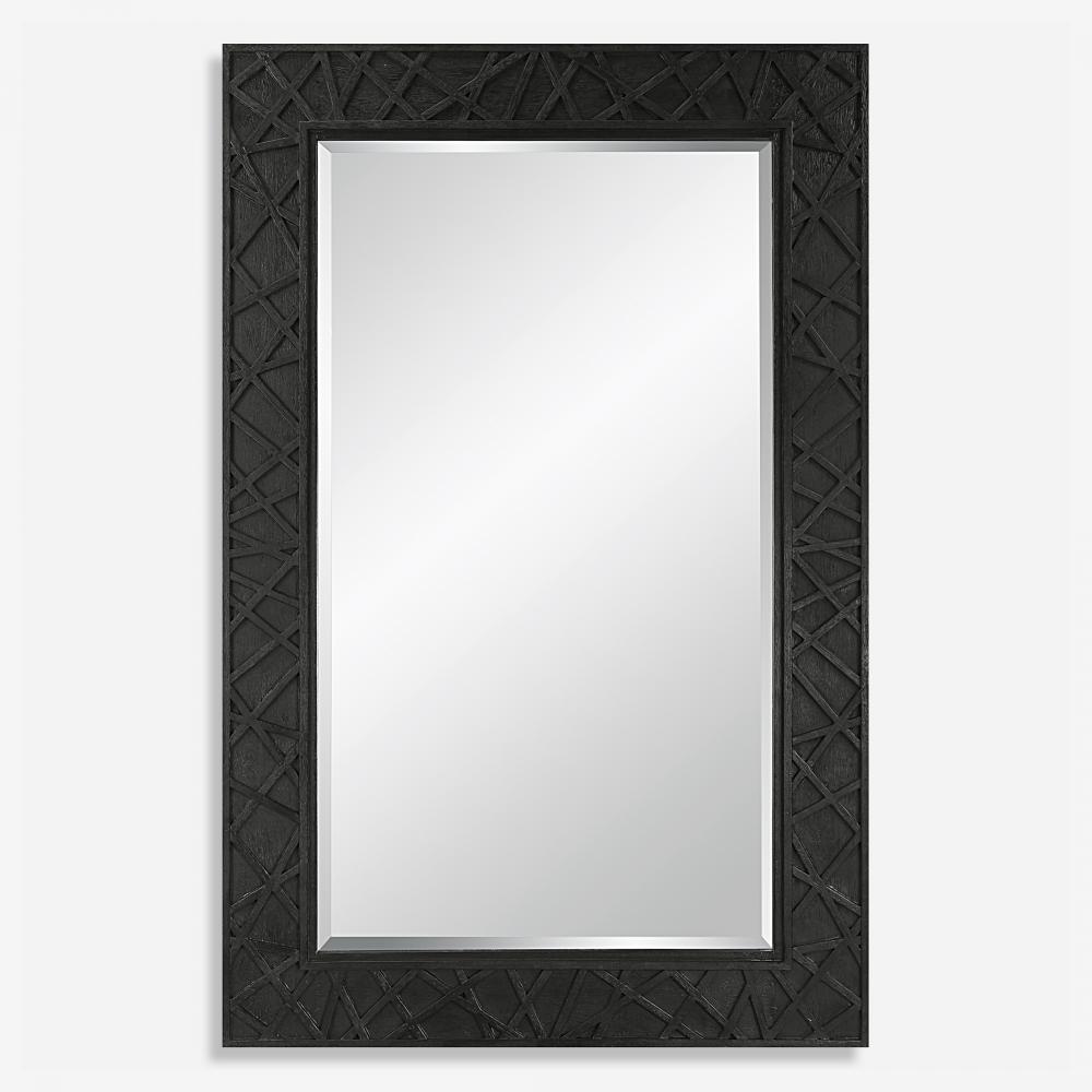 Uttermost Everest Satin Black Mirror