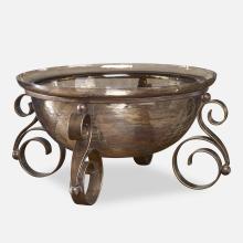 Uttermost 18955 - Alya Bronze Glass Bowl