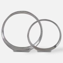 Uttermost 17985 - Orbits Nickel Ring Sculptures, S/2