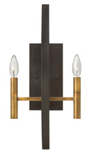 Hinkley 3460SB - Large Two Light Sconce