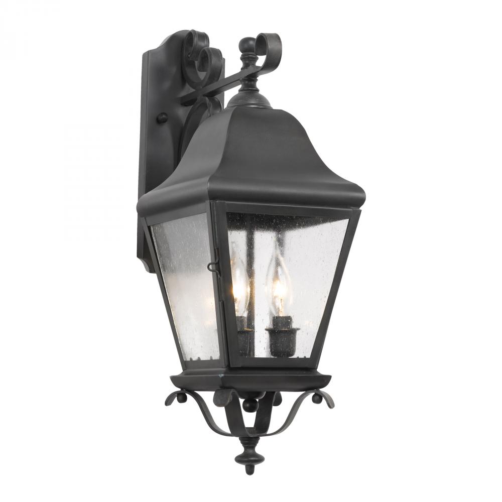 Three Light Charcoal Wall Lantern