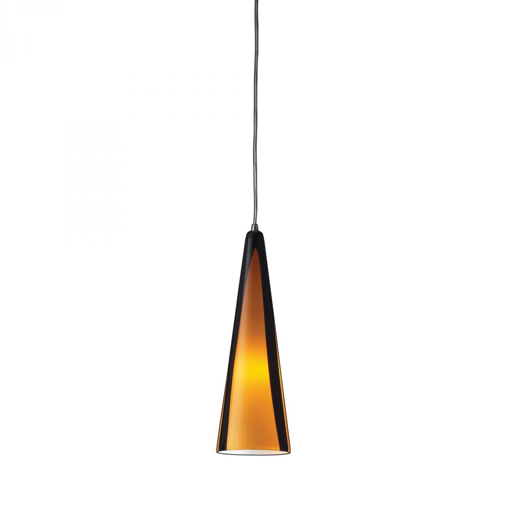 Desert Winds 1 Light LED Pendant In Satin Nickel