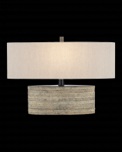 Currey 6000-0858 - Innkeeper Rustic Oval Table Lamp