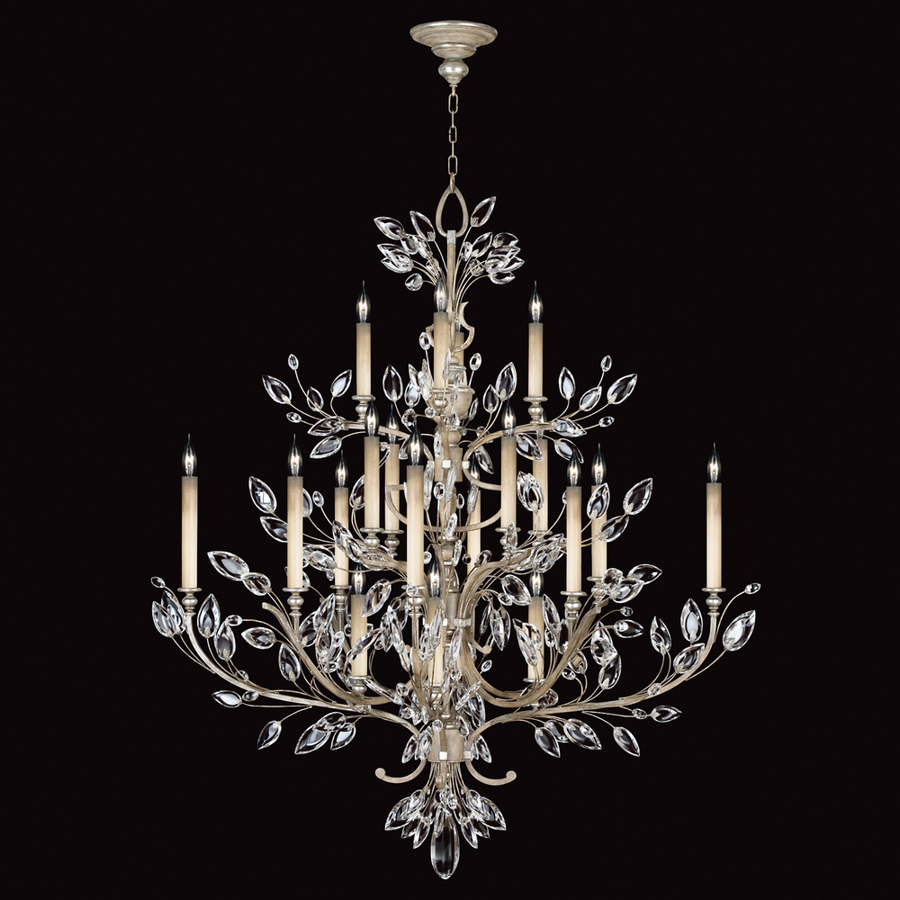 Crystal Laurel 57"W Round Chandelier