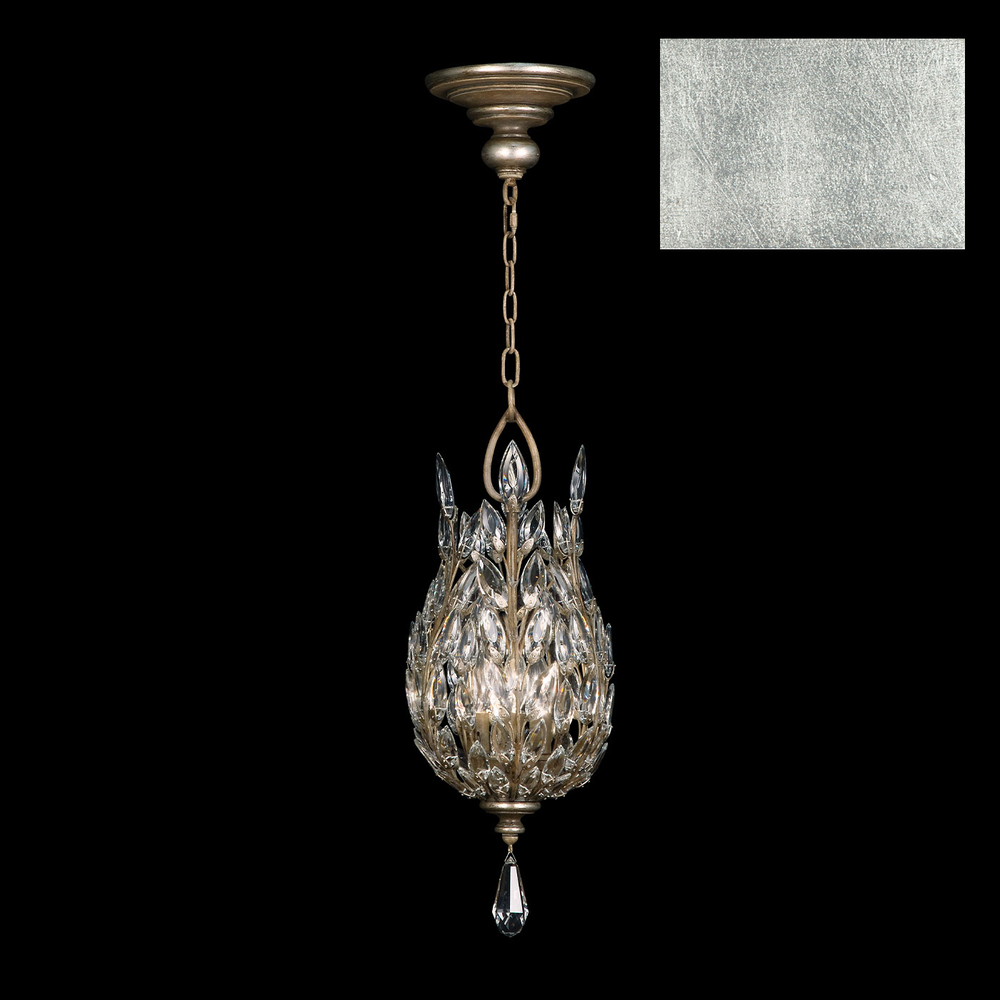 Crystal Laurel 11"W Round Pendant